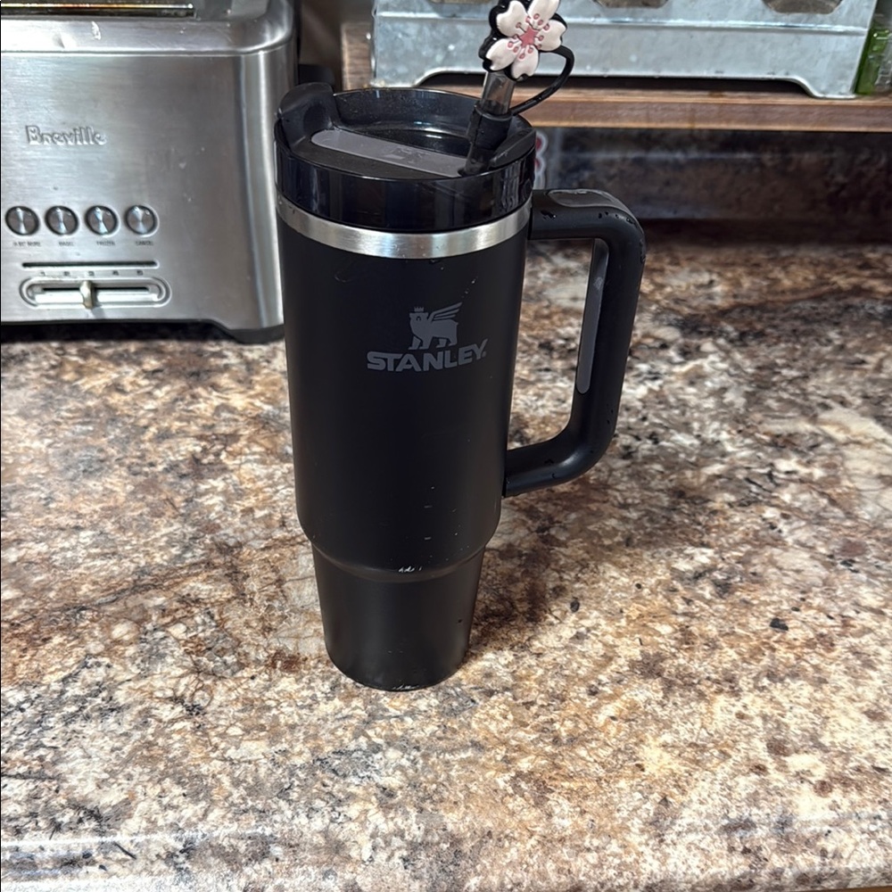 Stanley Matte Black Travel Mug with Handle 30oz